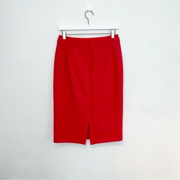 Andrew GN Wool Pencil Skirt in Red size EU 40 - Picture 2 of 8